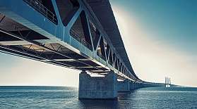 Die Öresund Brücke verbindet Kopenhagen mit Malmö.