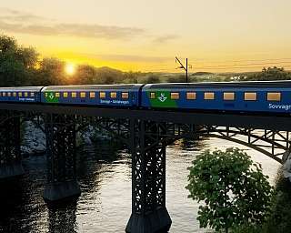 Der SJ EuroNight auf der Strecke